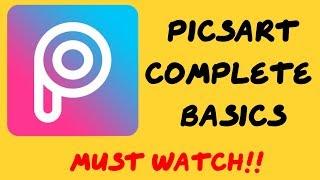 Picsart Editing Tutorial | Picsart Complete Basics