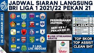  Jadwal BRI Liga 1 2021 Live Indosiar Pekan 21 - Persita vs Persija, Persib vs Persikabo & Klasemen