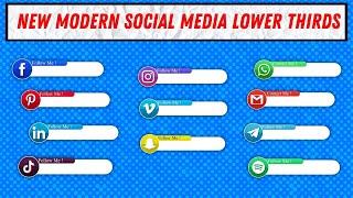 New Lower Thirds 2024 | New Lower Thirds | New Social Media Lower Thirds | WhatsApp Lower Third