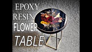 Resin Art Tutorial | Amazing Table Of Flowers And Epoxy Resin