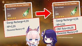 Tips Dapat Crit Rate / Crit Damage Substat Artefak Genshin Impact