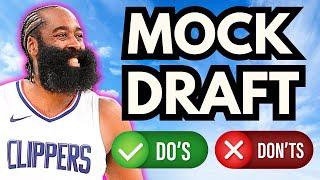 SHOCKING 1st PICK! NBA Fantasy Basketball Mock Draft - 12 Team POINTS LEAGUE [2024-2025]