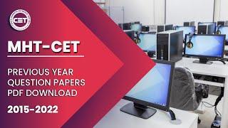 MHT-CET 2022 Question Papers Download / MHT-CET Previous Year Question Papers Download / PCMB / PDF