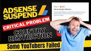 Adsense Suspend | Adsense country restrictions invalid click activity or other policy reasons