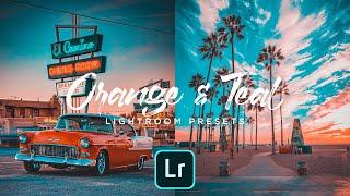 100 Orange and Teal Presets - Lightroom Mobile Presets Free DNG XMP | Teal and Orange Preset