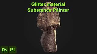 Glitter material demonstration