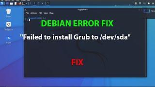 LINUX ERROR FIX:"Failed to install Grub to /dev/sda"