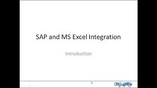 SAP EXCEL INTEGRATION