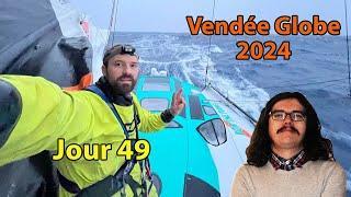 Vendée Globe 2024-2025 : Jour 49 Débrief (Richomme, Dalin, Crémer, Lunven, Bestaven...)