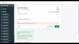 connect ECONNREFUSED 127.0.0.1:27027 | MongoDB compass Error ECONNREFUSED solved!!2022|window 7 8 10