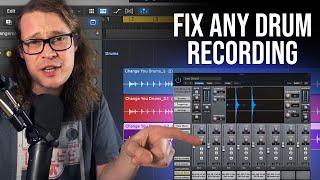 How To Fix Drum Recordings From A Stereo Track | Trigger 2 Drum Replacer Tutorial