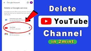 How to delete YouTube channel in your Mobile || YouTube channel delete || YouTube channel