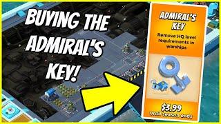BUYING THE ADMIRAL'S KEY!! (will it help?!) // Boom Beach Warships Live