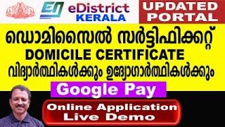 domicile certificate | domicile certificate malayalam | domicile certificate online apply |ekeralam