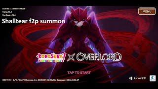 Konosuba Fantastic Days x Overlord Shalltear summon f2p