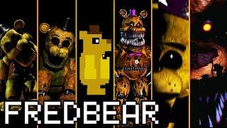 Evolution of Fredbear / Golden Freddy in FNAF (2014-2019)