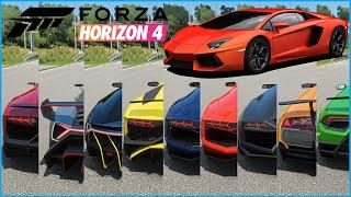 Forza Horizon 4 - Top 14 Fastest Lamborghini Cars | Top Speed Battle