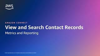 Amazon Connect: How to view and search recorded conversations | Amazon Web Services