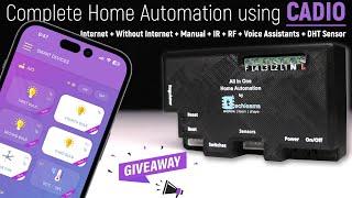 CADIO Home Automation with Fan Dimmer | Giveaway ️ | ESP32 Projects | IOT Projects