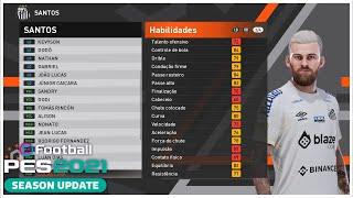 PES 2021 [PATCH BMPES V10] FACES/OVERALL DE TODOS OS JOGADORES DO SANTOS (BMPES 2023)