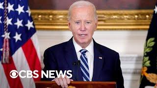 Biden discusses federal response to wildfires burning in Los Angeles County | full video