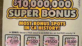 HUGE CLAIMER! Beat the odds (1 in 53,000+)! CA 10,000,000 Super Bonus Jackpot!!!! 