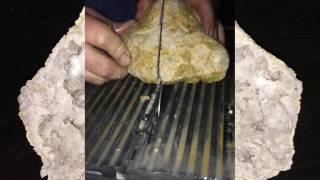 Slicing A Geode!!