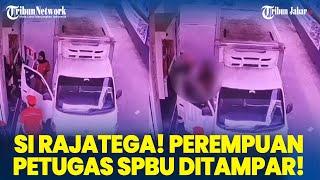 VIRAL Pemotor di Bandung Tampar Perempuan Petugas SPBU, Wajah si Korban Langsung Ketakutan & Malu