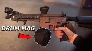 FULL AUTO $1,000 Custom M4 Gameplay! DESTROYS Enemy Team with 1,500rd Drum Mag! NO ONE is SAFE!