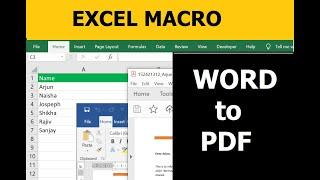 Excel Macro to create PDF files using Word template