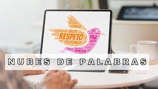 Cómo crear NUBES DE PALABRAS fácil con WordArt | Soy Diana Padilla