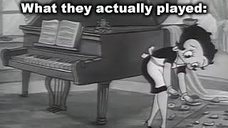 Pianos are Never Animated Correctly... (Betty Boop)