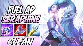 S+ CLEAN SERAPHINE MID SUPERSTAR FULL AP GLACIAL | Seraphine K/DA | Build & Runes -League of Legends