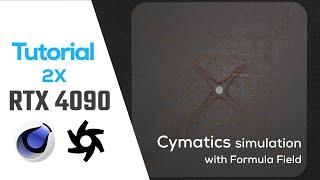 Cymatics Simulation with Formula Field (Cinema 4D) | Tutorial | iRender