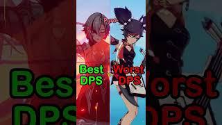 Best Vs Worst DPS Characters From Each Element! #genshinimpact #shorts #meta