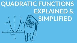 ʕ•ᴥ•ʔ Quadratic Functions - Explained, Simplified and Made Easy