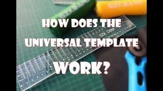 How to use the universal taper template