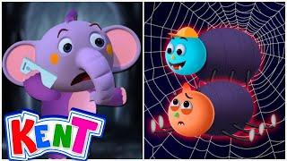 Kent The Elephant | Five Funny Spiders | Halloween Songs For Kids