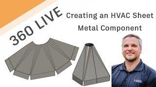 360 LIVE: Creating HVAC parts in Fusion 360 Sheet Metal