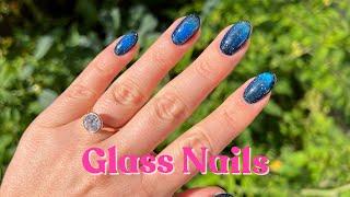 prepping my nails + applying builder gel + how to do glass nails !!!