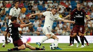 Gareth Bale vs AC Milan (HD 720p) 11-8 SANTIAGO BERNABEU