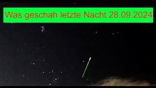 Was geschah letzte Nacht am Himmel 28.09.2024 und wieder ein atemberaubender Sternschnuppenregen 