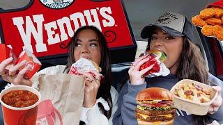 British Girls Try WENDYS For the FIRST TIME! | Immie and Kirra