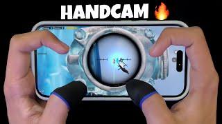 Power of 400% Gyroscope!  HANDCAM iPhone 14 Pro ️| PUBG Mobile X Gilt Set 