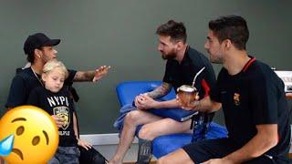 Neymar Jr visits Messi and Suarez(Neymar misses Barcelona and wants to go back)