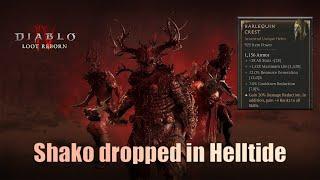 Harlequin Crest (Shako) drop in Helltide | Diablo 4 Season 4