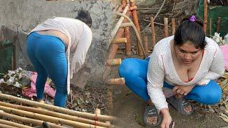 Today Cleaning My Home Garden _ Desi Aunty New Cleaning Vlog _ Pakistani Housewife New Hot Vlog