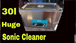 VEVOR 30L Ultrasonic Cleaner, 304 Stainless Review and Demo