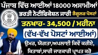 ਪੰਜਾਬ 'ਚ ਆਈ ਸਭ ਤੋਂ ਵੱਡੀ ਭਰਤੀ | Punjab Govt Jobs Jan 2024|Latest Punjab Govt Jobs 2024| Meet Academy