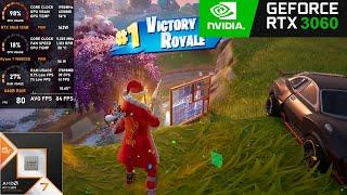 RTX 3060 12GB + Ryzen 7 9800X3D : Fortnite - 1080p Low, Medium, High, Epic